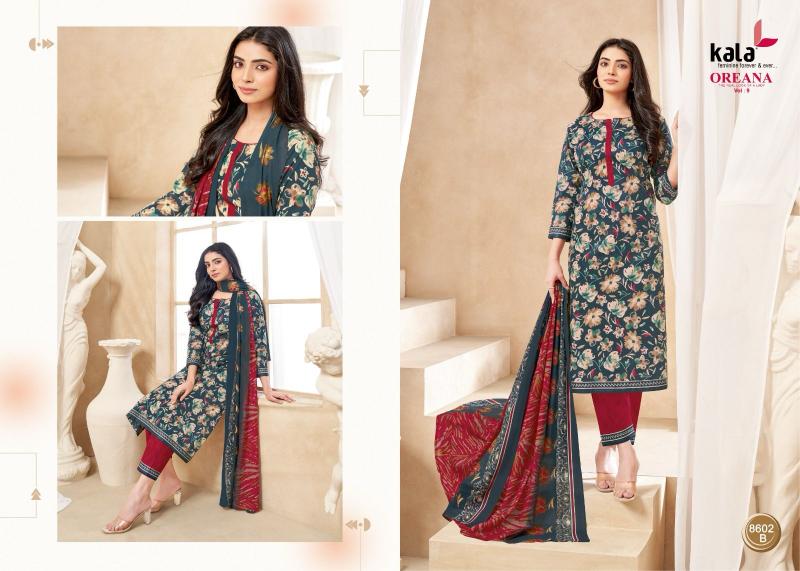 Kala oreana vol-9 cotton dress materials wholesale
